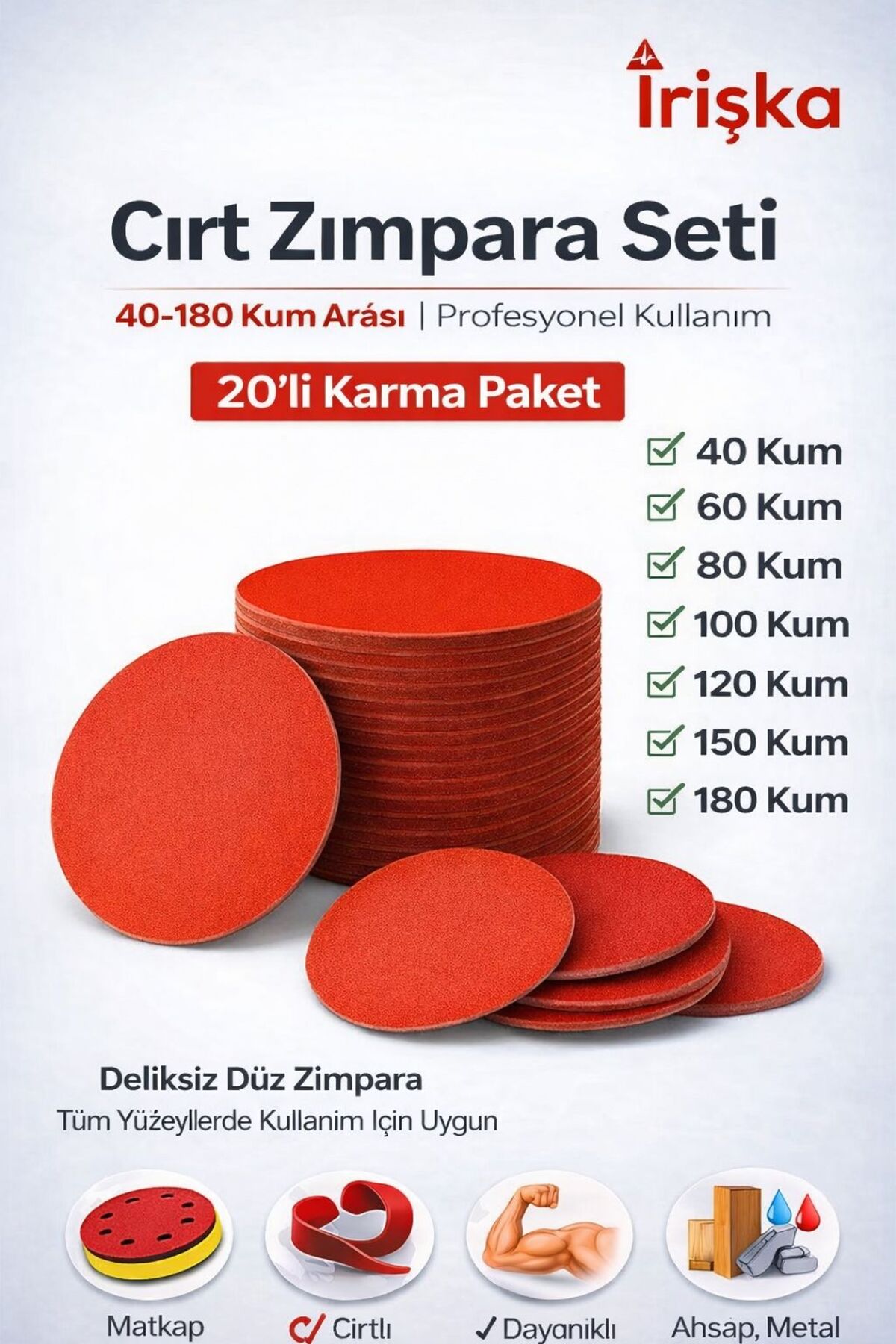 志穂 CD ２枚セット irişka zımpara seti cırt yapışkanlı zımpara seti 115 lik karma set