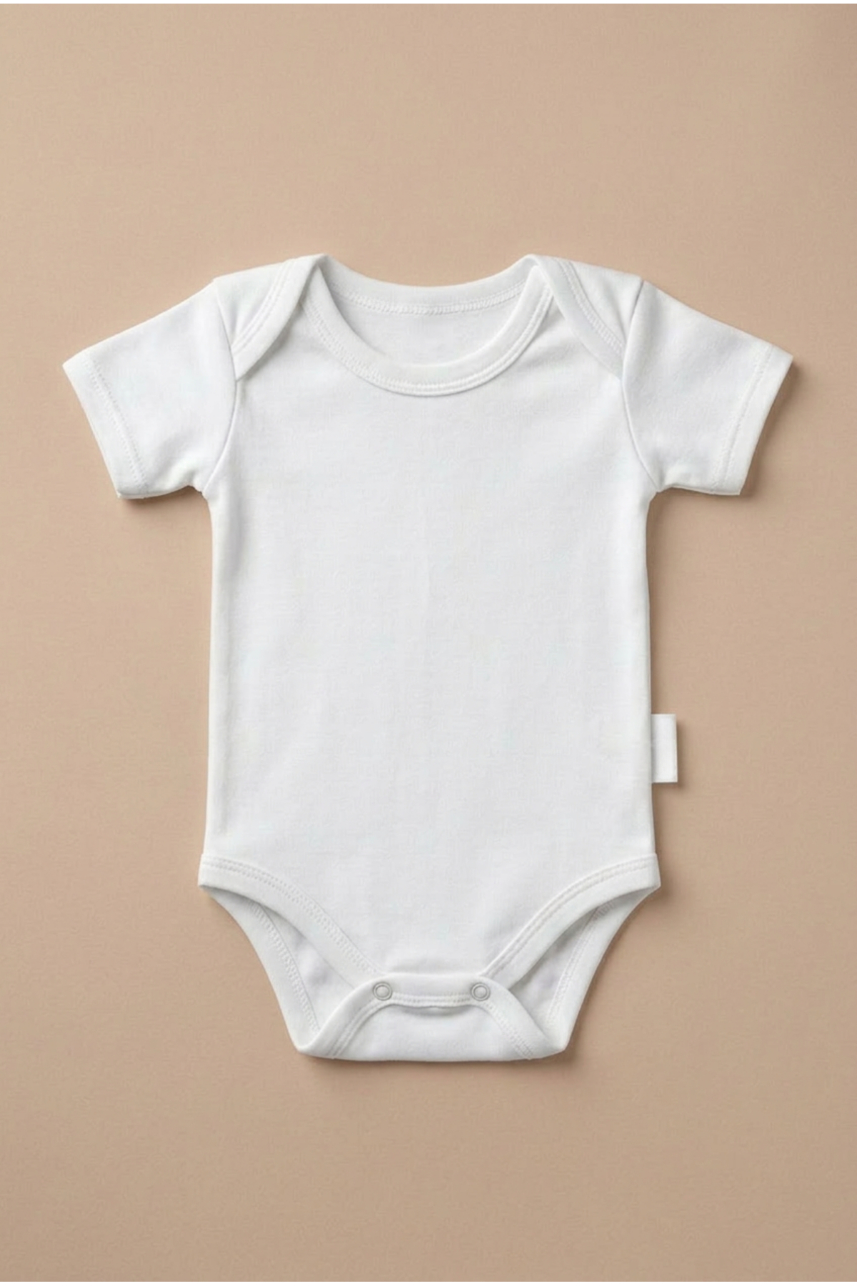 bebeqon Beyaz Kısa Kol Bebek Zıbın 5’li Paket Bisiklet Yaka Unisex Body Seti %100 Pamuk fotoğrafı 7 (önizleme)