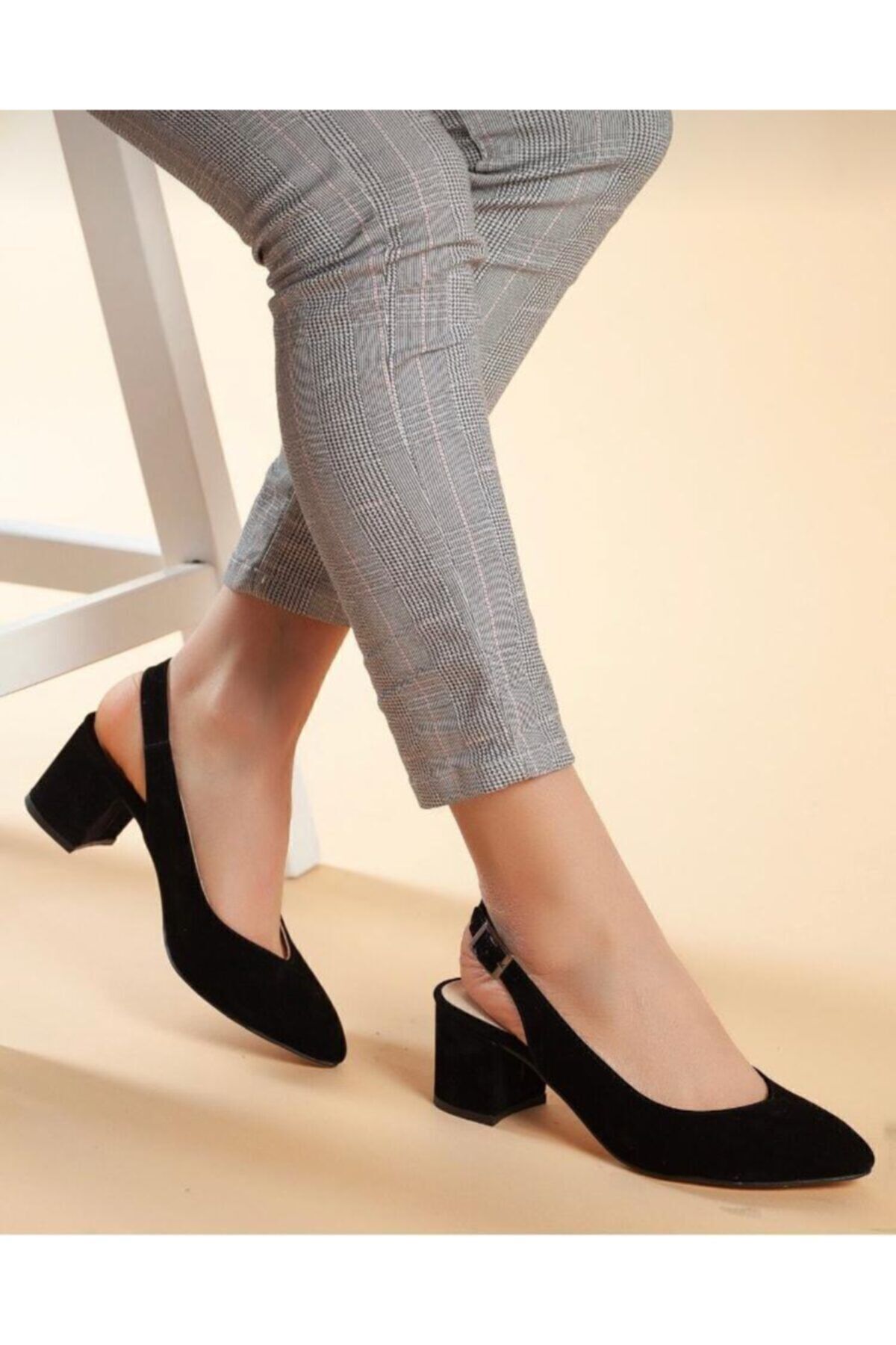 Women Suede Heeled Shoes