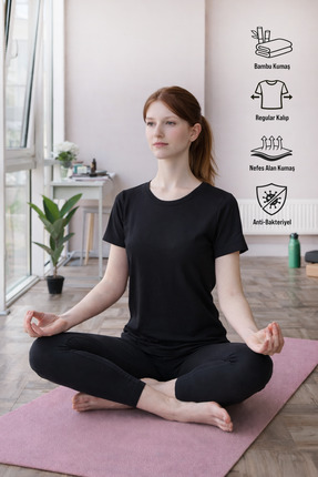 Fronde Breathwear Becky Sıfır Yaka Bambu Kadın Tişört