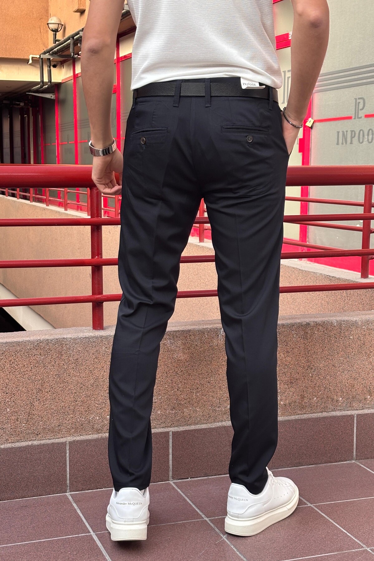 inpool  Erkek, Italyan Kesim, Hig-quality, Esnek Kumaş Pantolon - Görsel 5