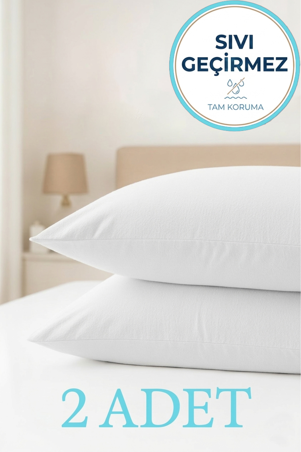 100% Liquid-Proof Cotton 2-Piece Pillow Flare | 50X70 cm Pillow Protector