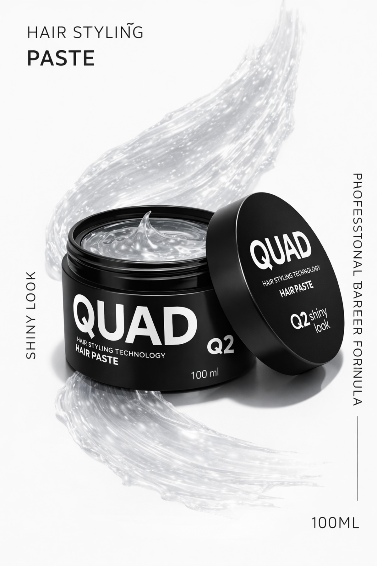 Q2S Beyaz Kırıcı Etkili Parlak Wax Seti 100 ml + Mucizevi Tarak – Güçlü Tutuş, Doğal Hacim — Q2S8883 — تصویر 3 از 5