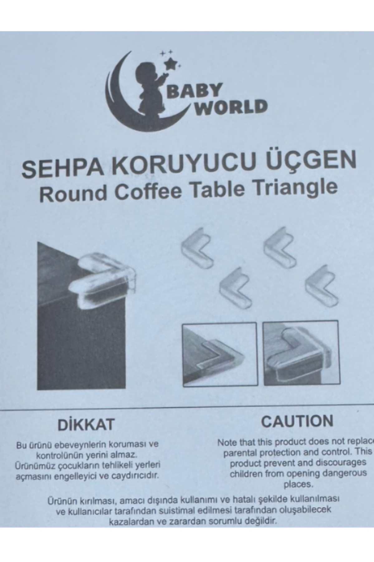 Keskon 4’lü Şeffaf Silikon Köşe Koruyucu | Bebek ve Çocuk Güvenliği için Masa & Mobilya fotoğrafı 2 (önizleme)