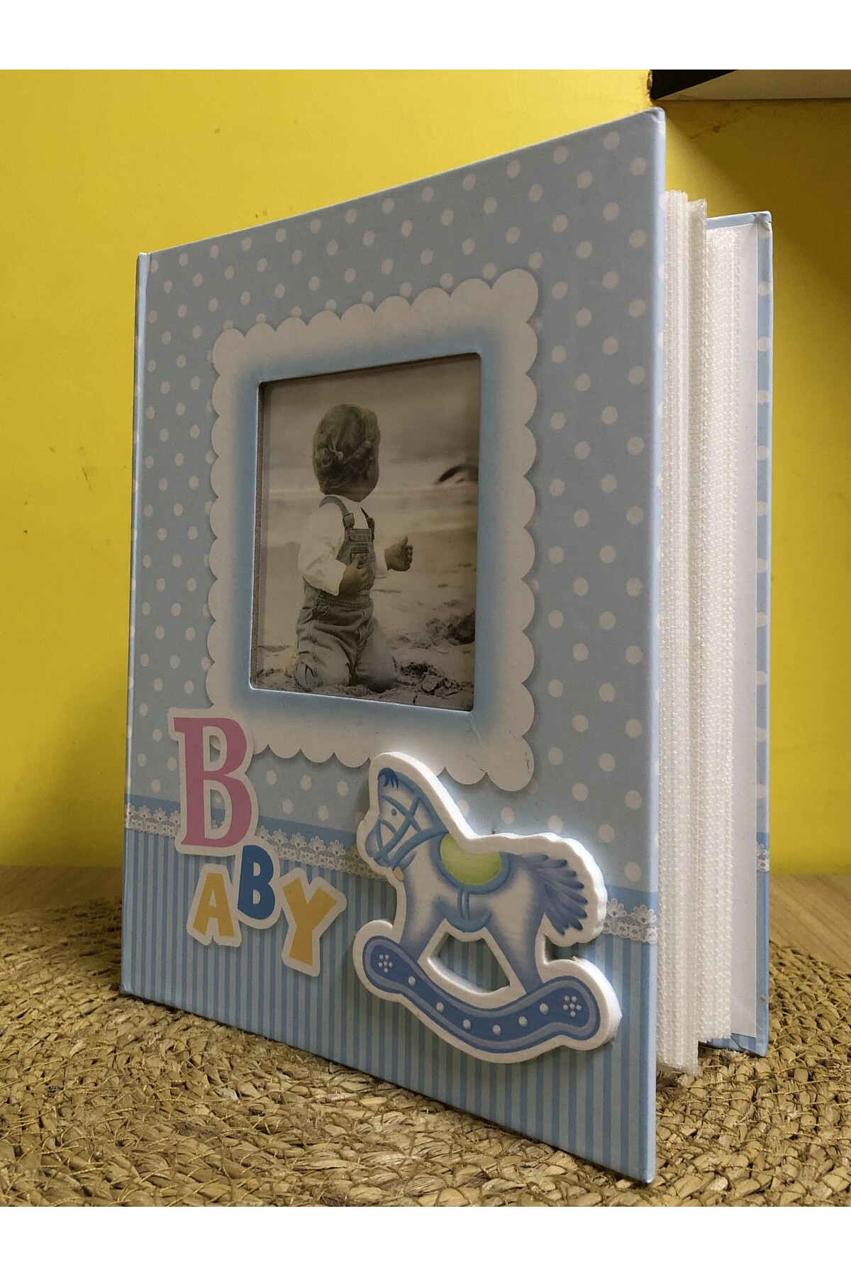 Aledo 10x15cm 200'lük Erkek Bebek Desenli Fotoğraf Albümü ALD-PP46200-2mavi fotoğrafı 3 (önizleme)