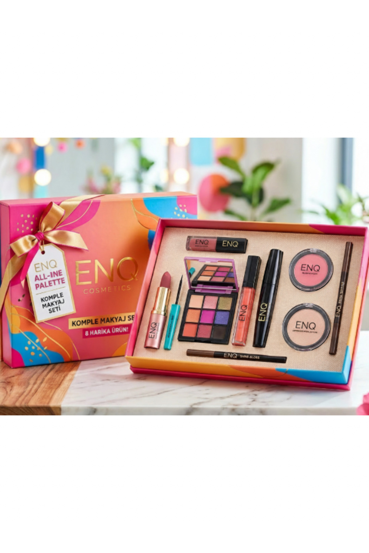 ENQ All-In-One Palette - Tek Kutuda 8 Parça Süpriz Kozmetik Ürünleri Avantaj Paketi - Fiyatı, Yorumları