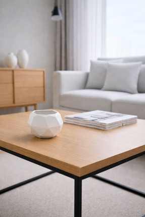 Syulet Dekor Nivo – Çokgen Minimal Dekoratif Saksı (Beyaz)