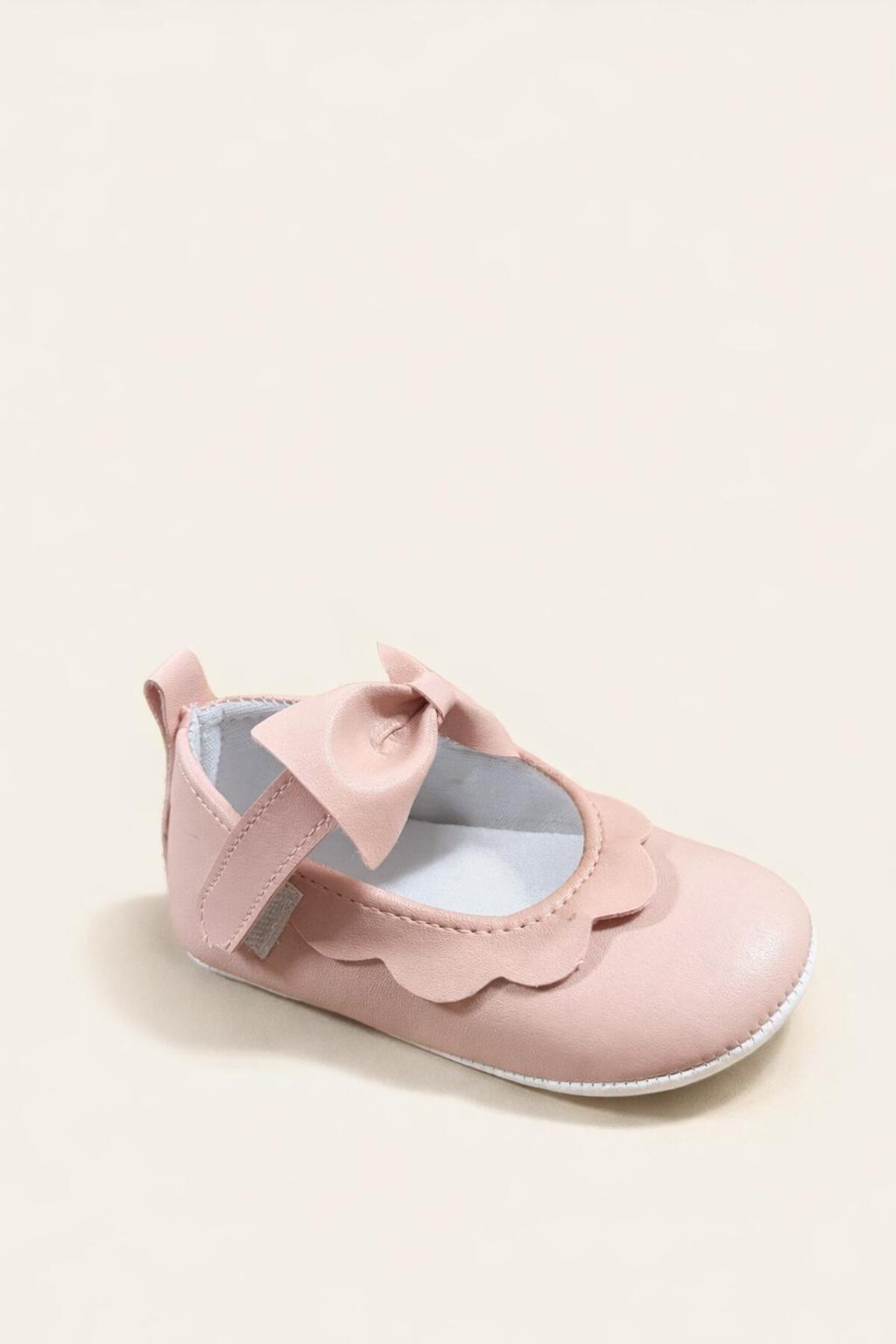 Numix Baby Kids Bebek Patik-Ev Ayakkabısı, Hafif-Rahat İlk Adım Ayakkabısı, Cırtlı Konforlu, Kaydırmaz Taban, Babet fotoğrafı 5 (önizleme)