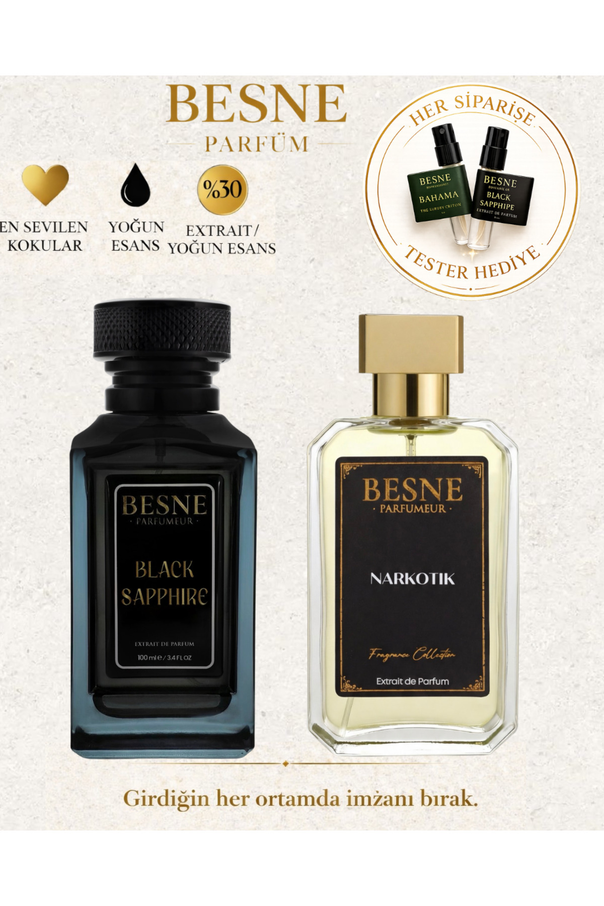 Besne Parfüm Black Sapphire Narkotik Set Erkek Parfüm 2’li Niche — 77 — تصویر 3 از 9