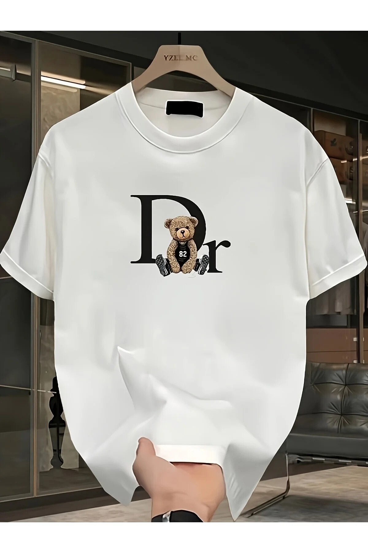 yombaa Printed Oversized Crew Neck T-Shirt – Cotton Jersey 2-Thread | Unisex & Casual Comfortable