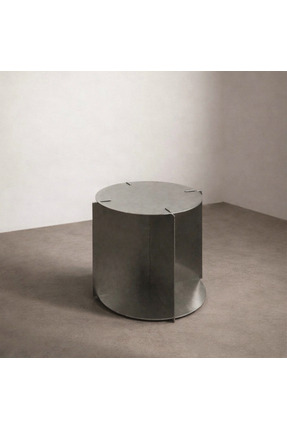 essuchouse Randol paslanmaz metal dekoratif sehpa salon yan sehpa