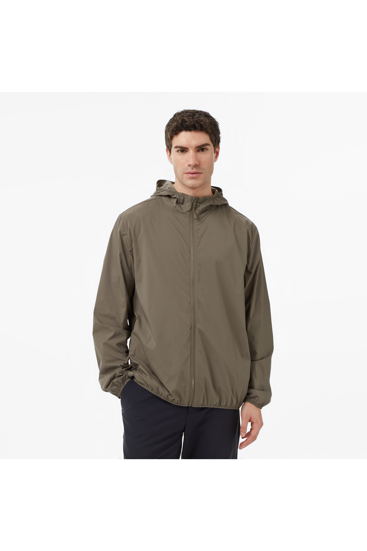 Nautica Erkek Kahverengi Regular Fit Kapüşonlu Su İtici Mont
