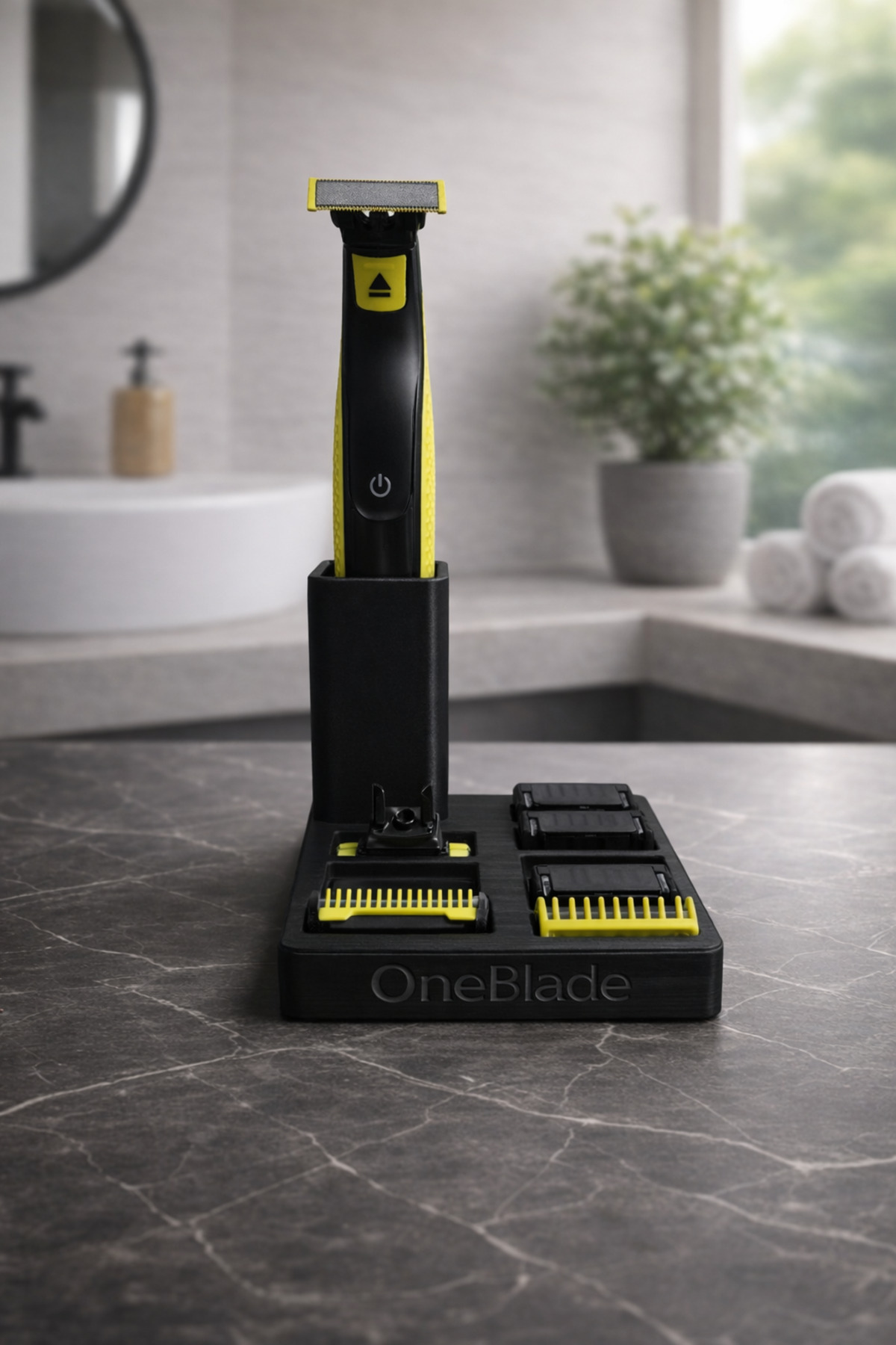 ceatly OneBlade Uyumlu Tıraş Makinesi Standı Siyah Düzenleyici