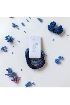 Nills Baby & Kids Kot Lastik Toka Seti - Açık Mavi & Koyu Mavi 2'li