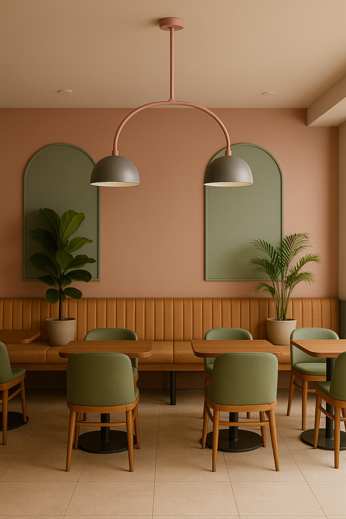 LoopTwin Sarkıt Lamba - Modern Endüstriyel Mutfak Hol Cafe Salon Avize