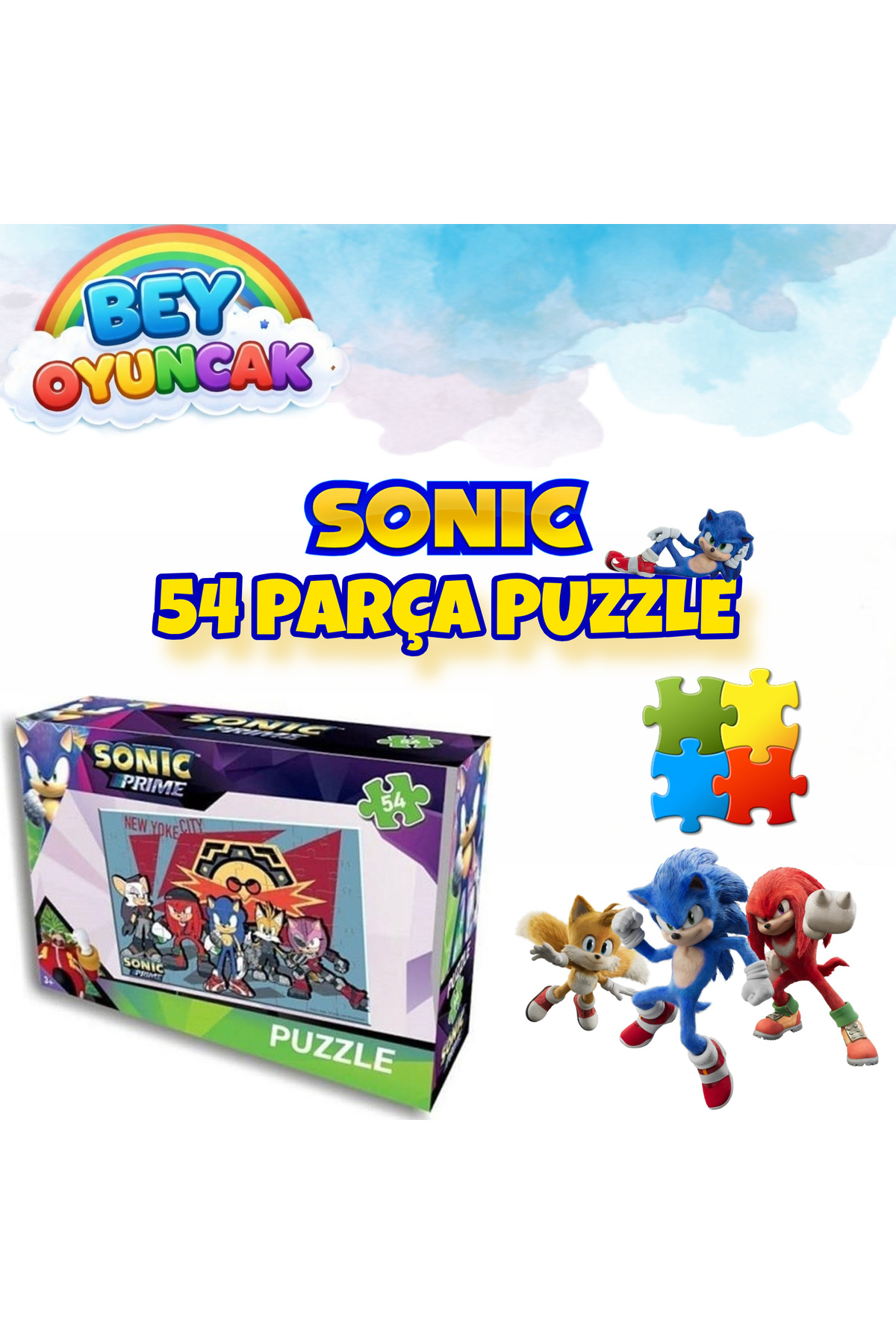 Sonic Puzzle Yapboz 54 Parça - Fiyatı, Yorumları