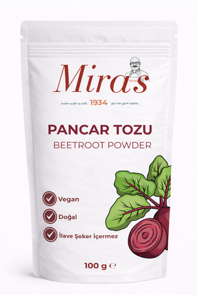 Miras 1934 Pancar Tozu - 100 g - Doğal Sebze Tozu