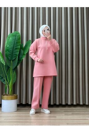 MaşuKa Scuba kumaş tunik pantolon takım