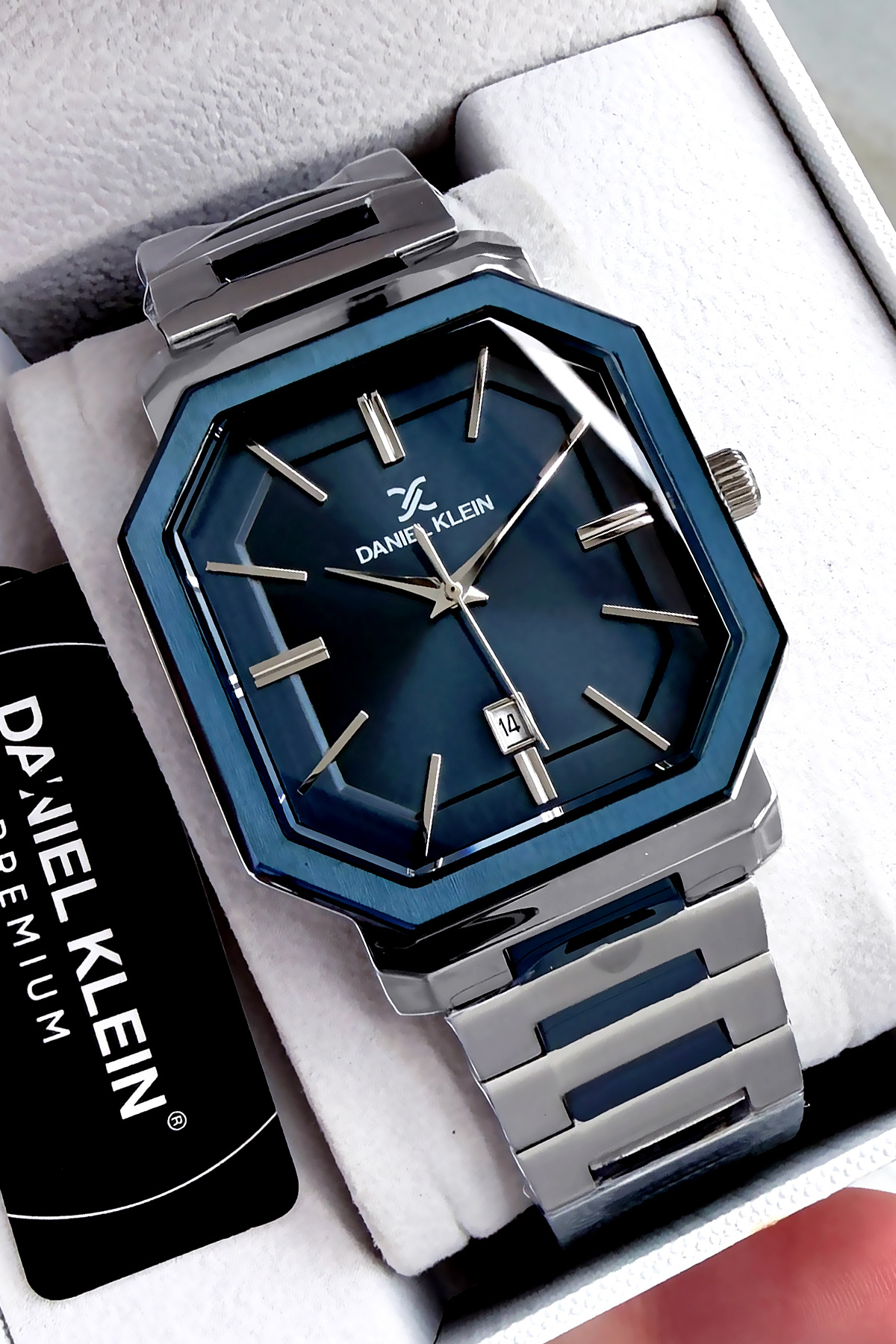 Daniel Klein  Hediyelik Orijinal Erkek Kol Saati 3 Atm Su Geçirmez Gümüş Renk Çelik Kordon Dke2023c1