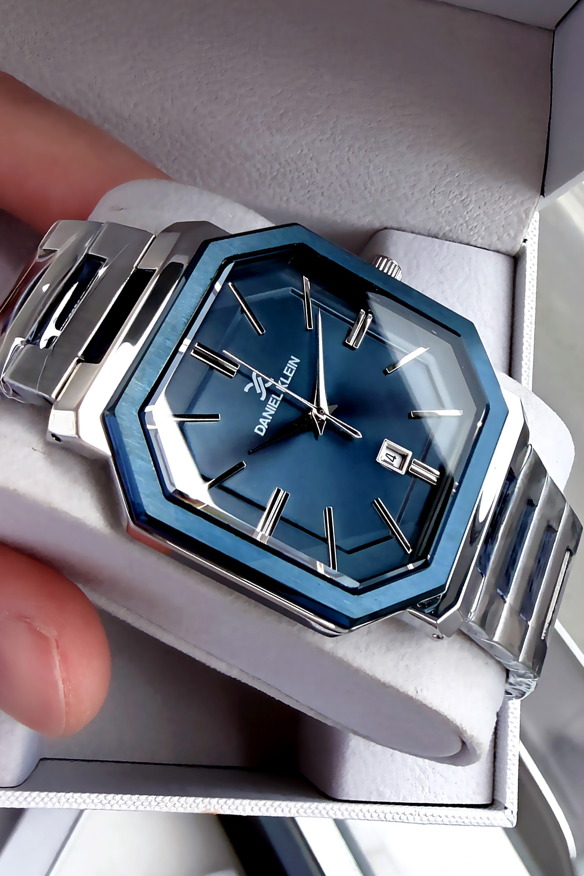 Daniel Klein  Hediyelik Orijinal Erkek Kol Saati 3 Atm Su Geçirmez Gümüş Renk Çelik Kordon Dke2023c1 - Görsel 6