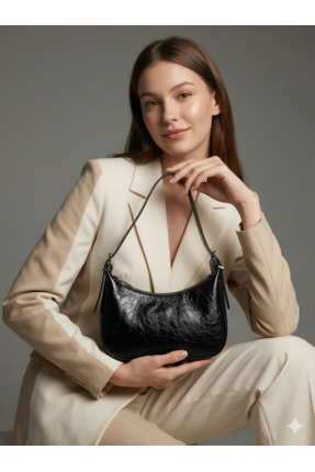 Derinbags Premium Mini Siyah Kadın El ve Omuz Çantası – Şık Günlük Çanta Yeni...