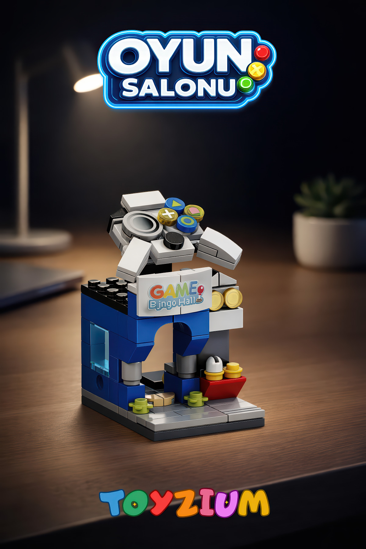 Shem Oyun Salonu Yapı Blok Seti (115 Parça) - Mini Mağaza Model Yapım Seti fotoğrafı 2 (önizleme)