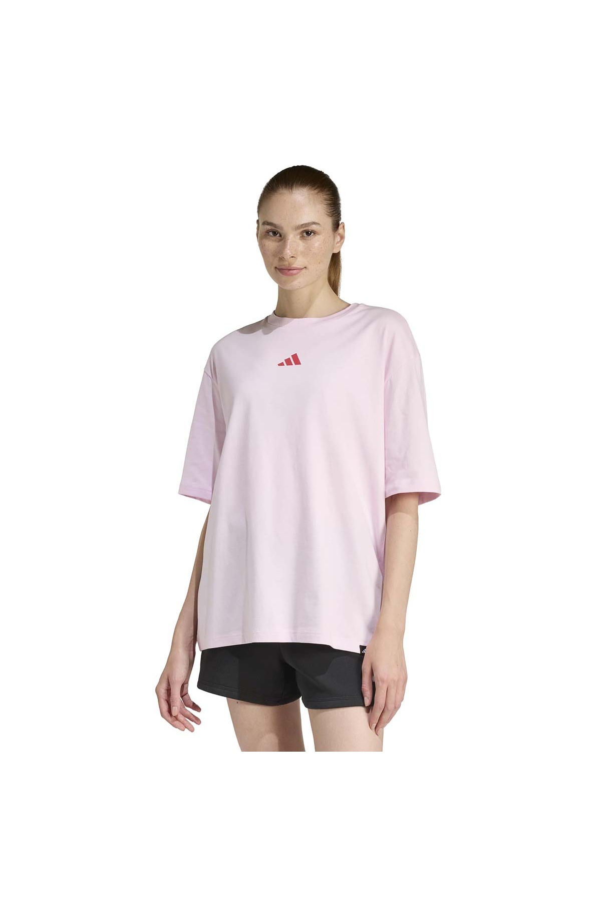 adidas Soft Sports Graphic Kadın Pembe Günlük Stil T-Shirt JZ7906