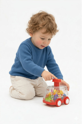 Gökyüzü ışığı Çocuklar için Sevimli Çek Bırak-Bastır Bırak Kurmalı Şeffaf Min...