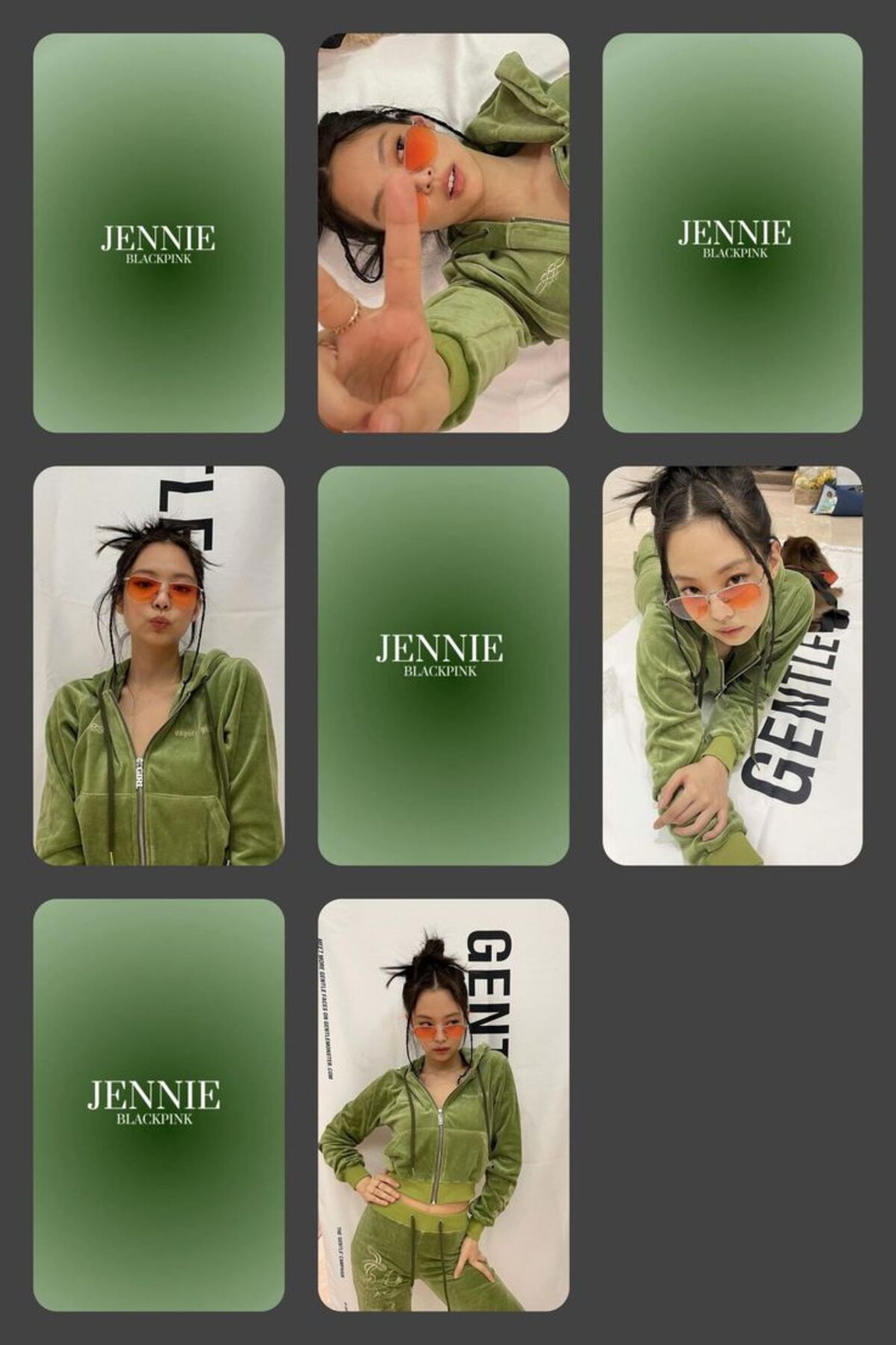 sevimliflower JENNİE BLACKPİNK 1 ADET FOTOKART PVC KAPLI 9*6 CM 7