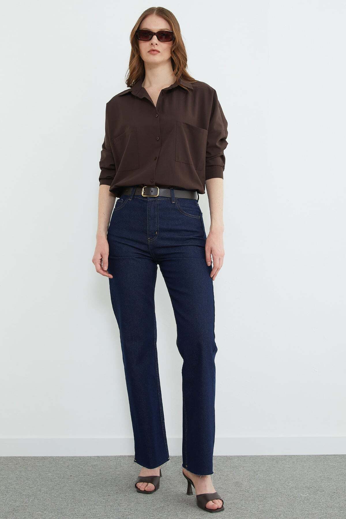 Fullamoda  Basic Çift Cepli Gömlek - Görsel 7