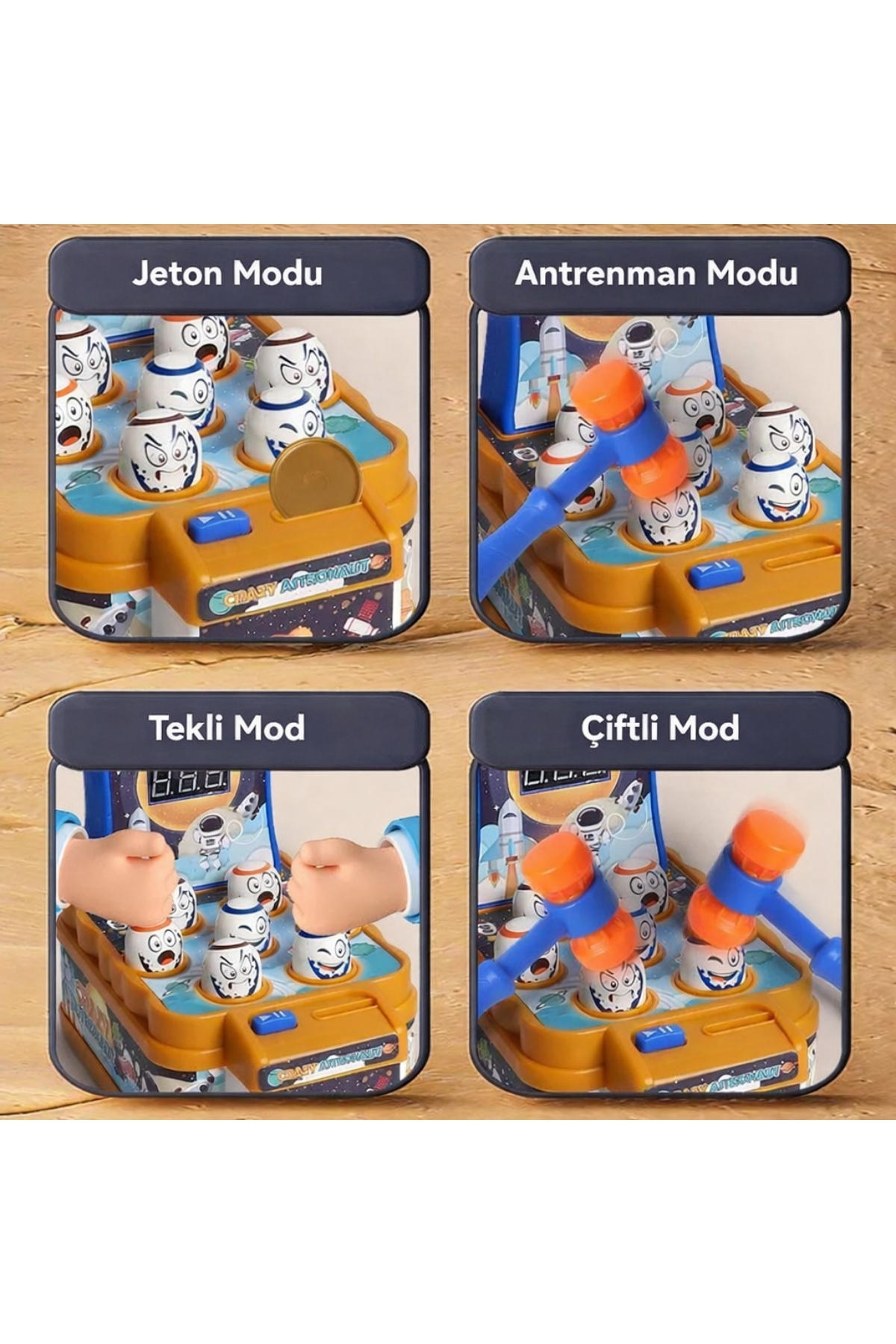 CA Games Crazy Astronaut +3 Yaş Çocuklar için 1-2 Kişilik