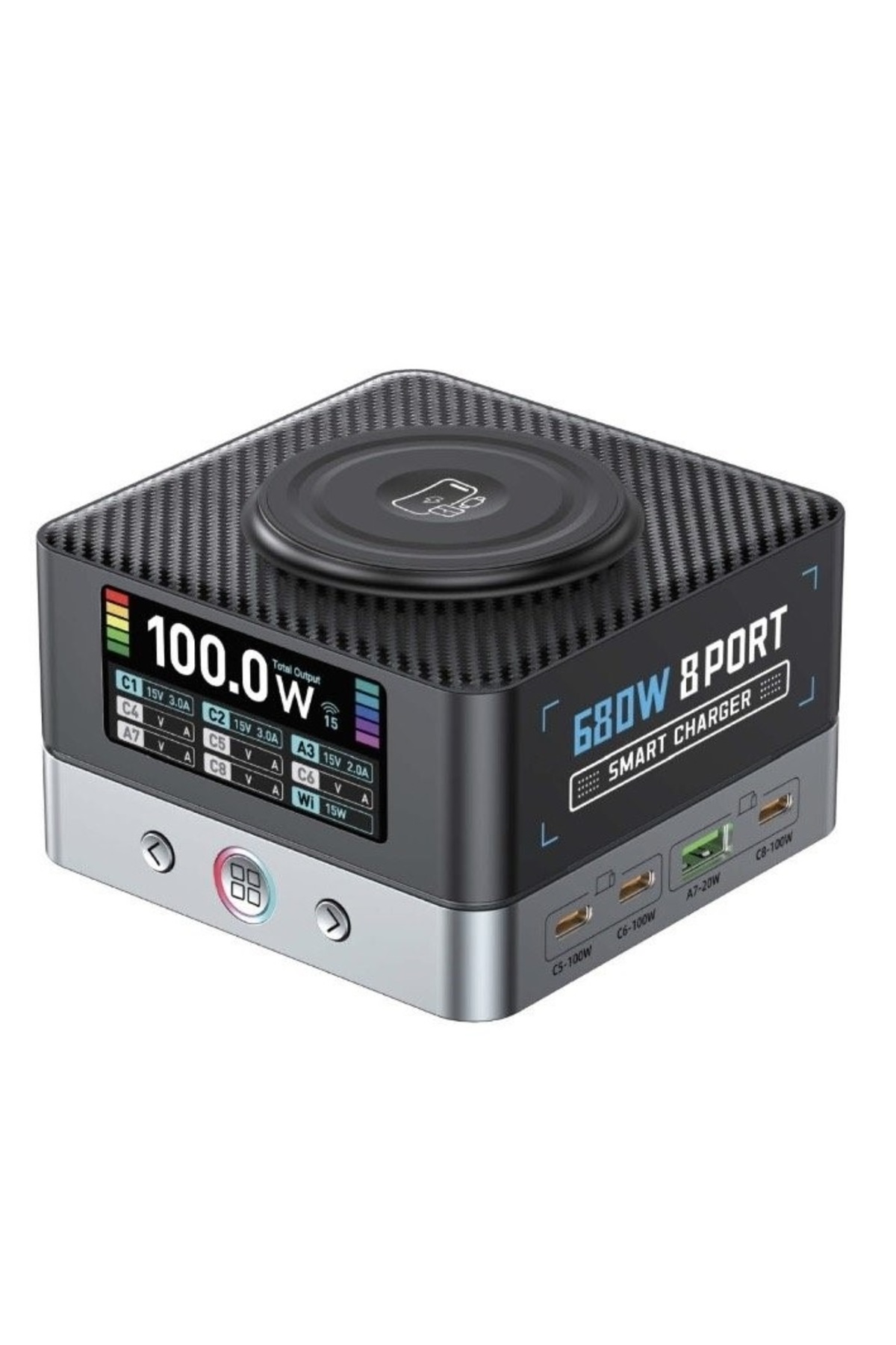 Tastech WLX-R8A 8in1 680W PD + QC + USB Şarj İstasyonu 15W