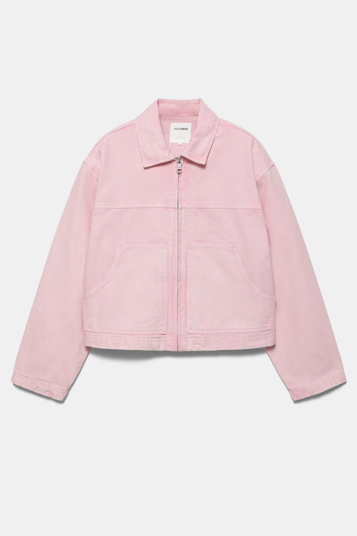 Pull & Bear  Pembe utility ceket - Görsel 8