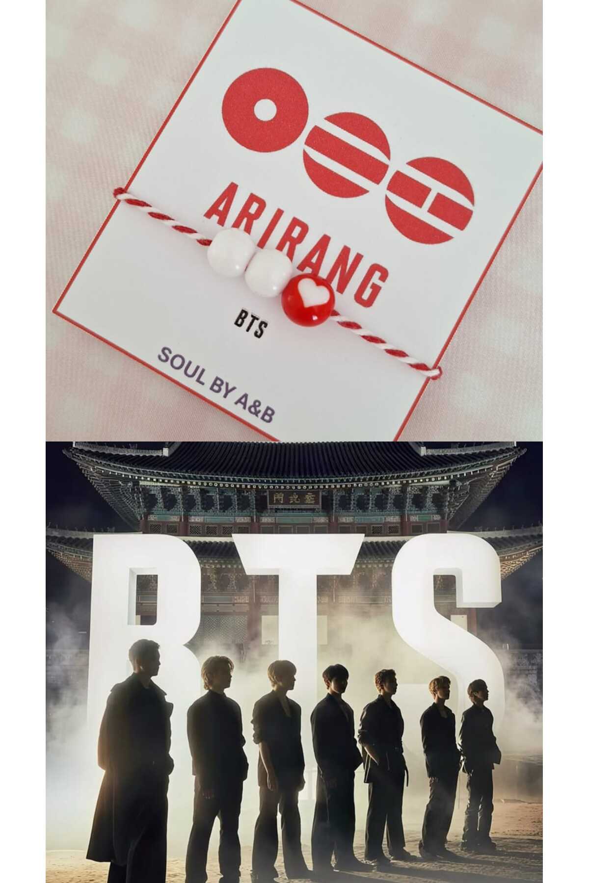 SOUL BY A&B BTS Arirang bileklik Rm Jin Suga Jhope Jimin Tae Jk