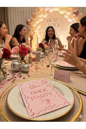 Atölyer parti davetiye kart seti (davetiye kartı+kişiye özel masa isimlik) 10...