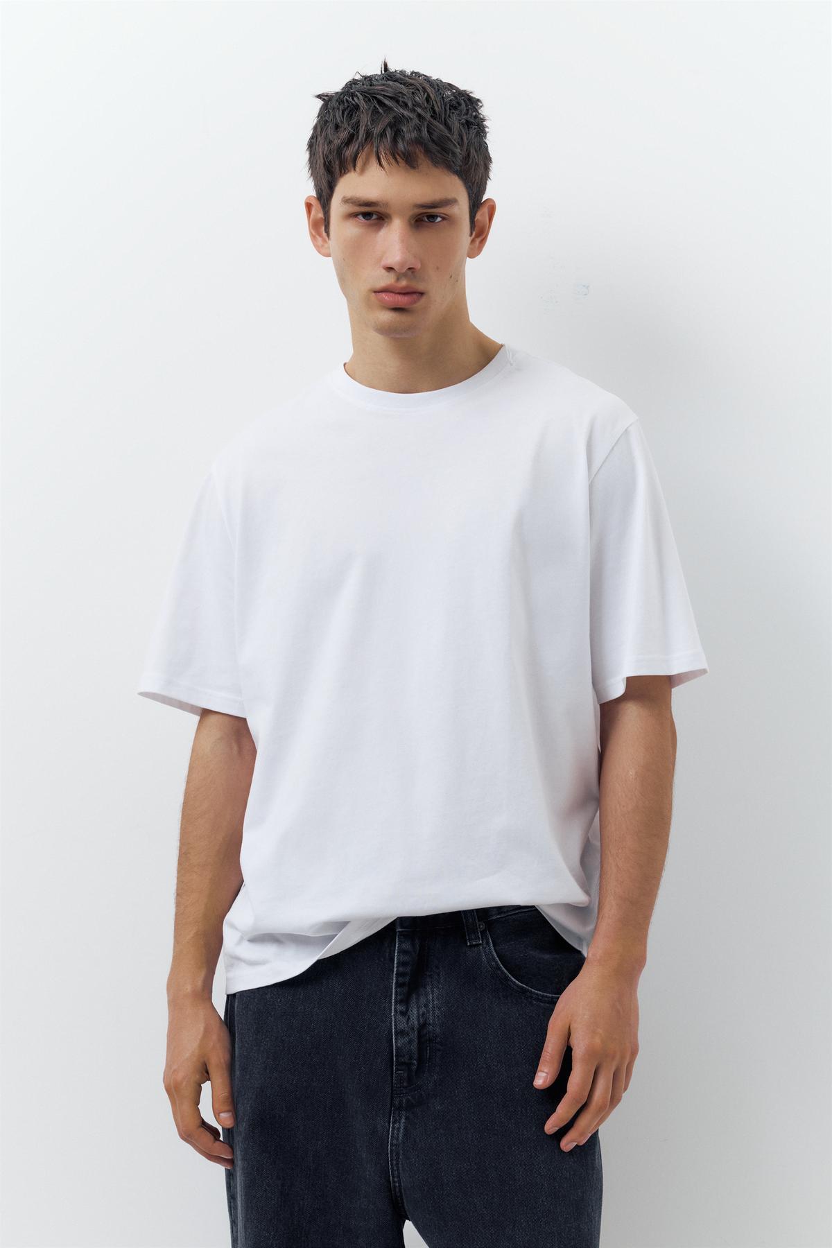 1_org_zoom بسته 3 عدد تیشرت Pull & Bear آستین کوتاه اورجینال - تصویر 1