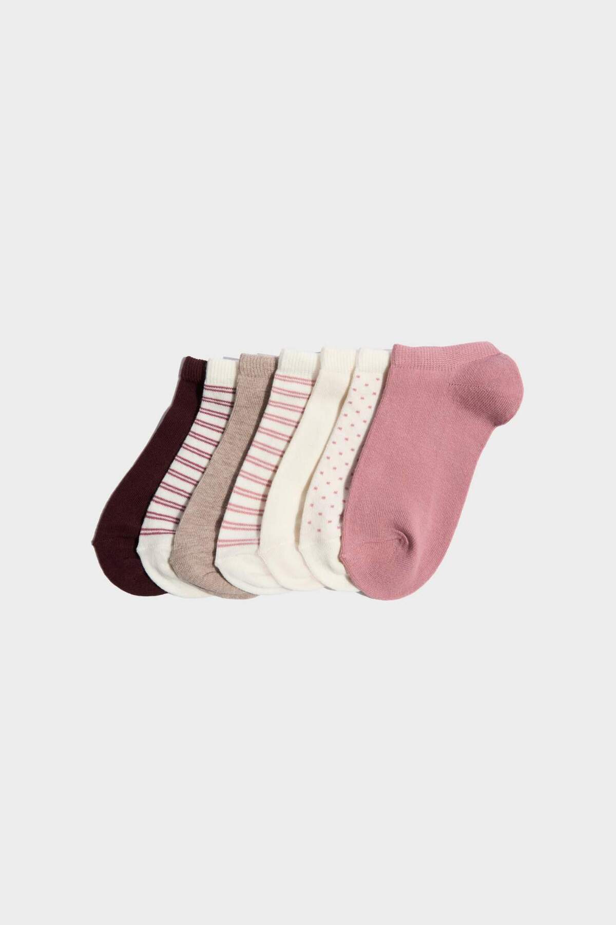 Women's 7-Pack Cotton Booties Socks H4746AXNS