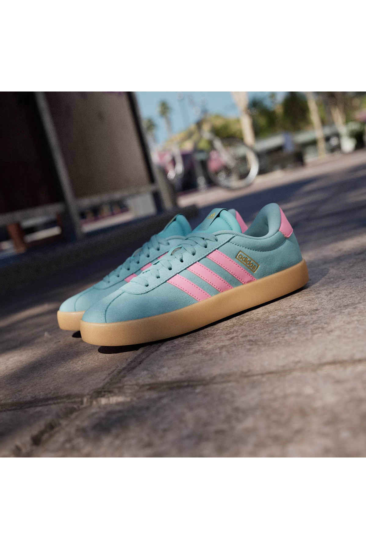 adidas Vl Court 3.0 Mint Yeşili Kadın Sneaker IH6518 görsel 7