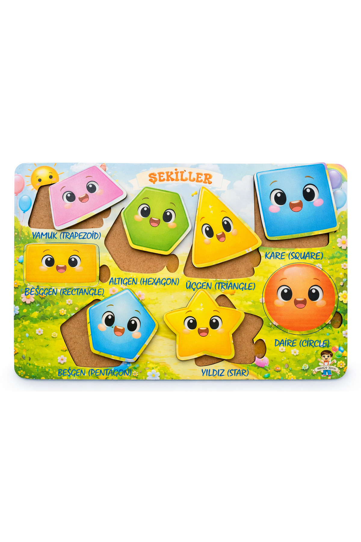 FeyzaDesign Çocuklar İçin Eğitici Ahşap Bul Tak Oyuncağı ve Zeka Geliştirici Oyuncak fotoğrafı 2 (önizleme)