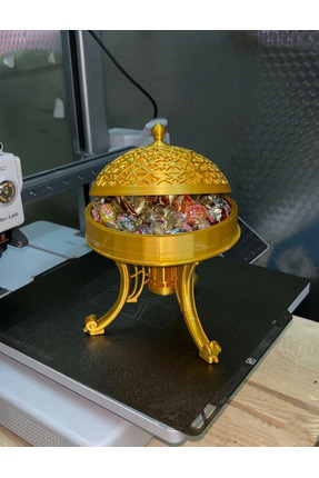 ScaleWorks Lüks Tasarım Kubbeli Şekerlik - 3D Tasarım Dekoratif Çikolata Kutusu