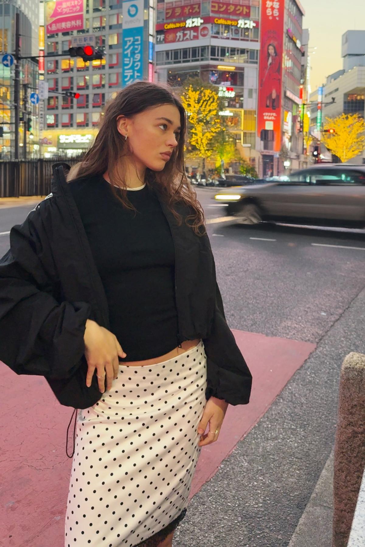 Bershka  Saten midi etek - Görsel 4