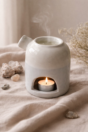 Cogo Seramik Buhurdanlık – El Yapımı | İglo Ev Formundan İlham Alan Tasarım M...