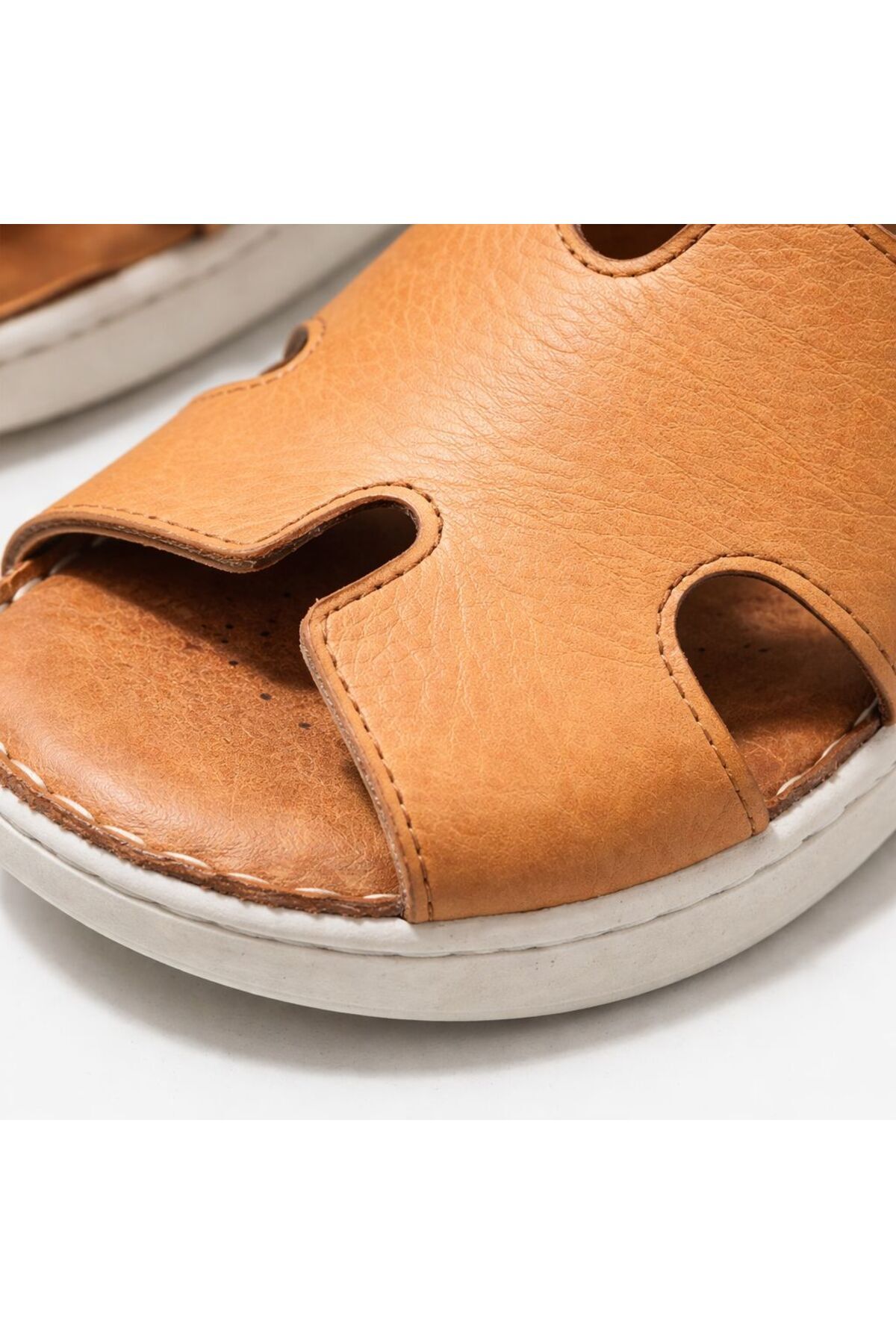 PATRON SHOES Hakiki Deri Ortopedik Taban Kadın Terlik, Gün Boyu Konfor ve Şıklık görsel 5