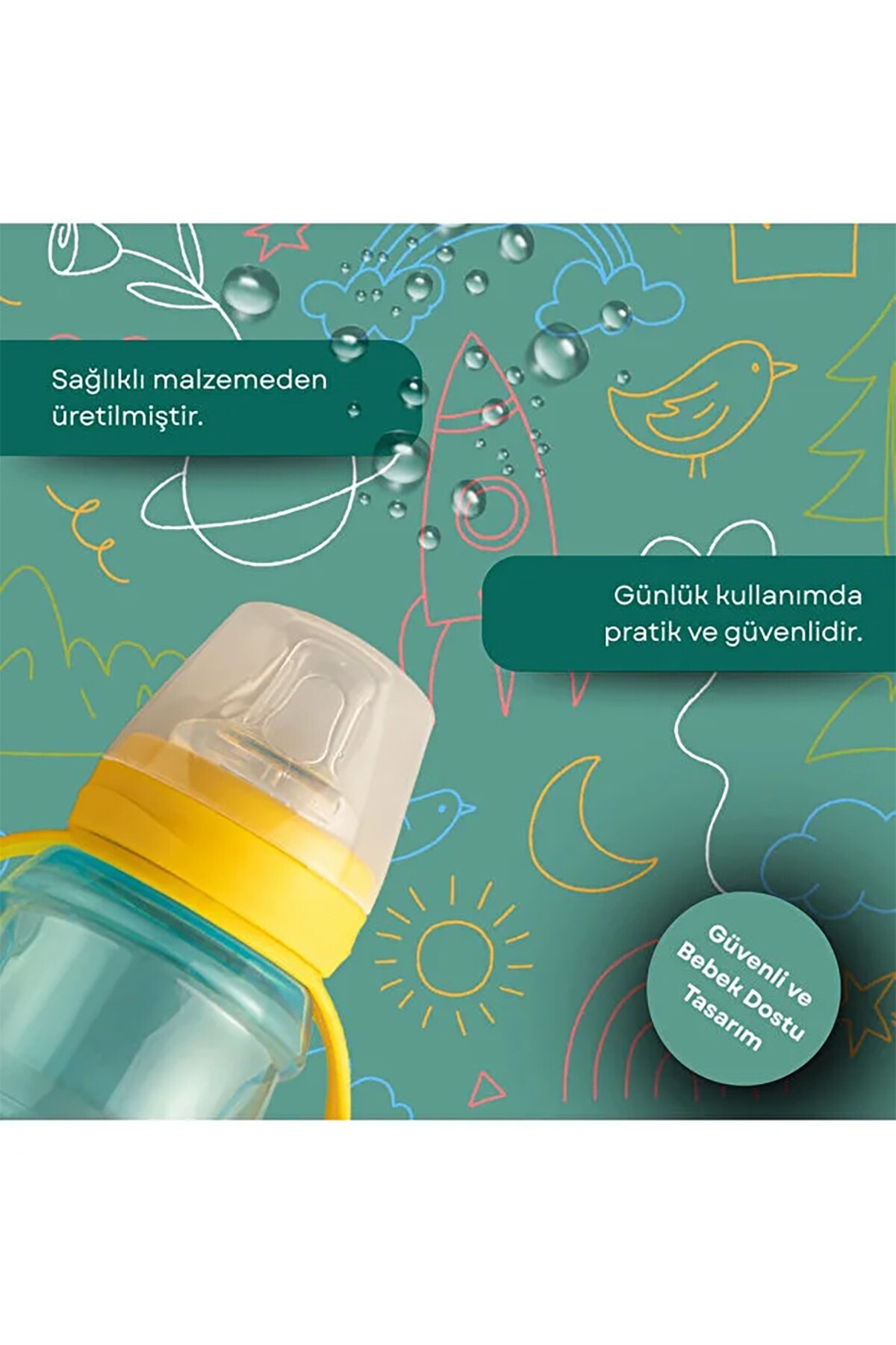 Mo Mooma Alıştırma Bardağı 200 Ml - Sarı fotoğrafı 4 (önizleme)