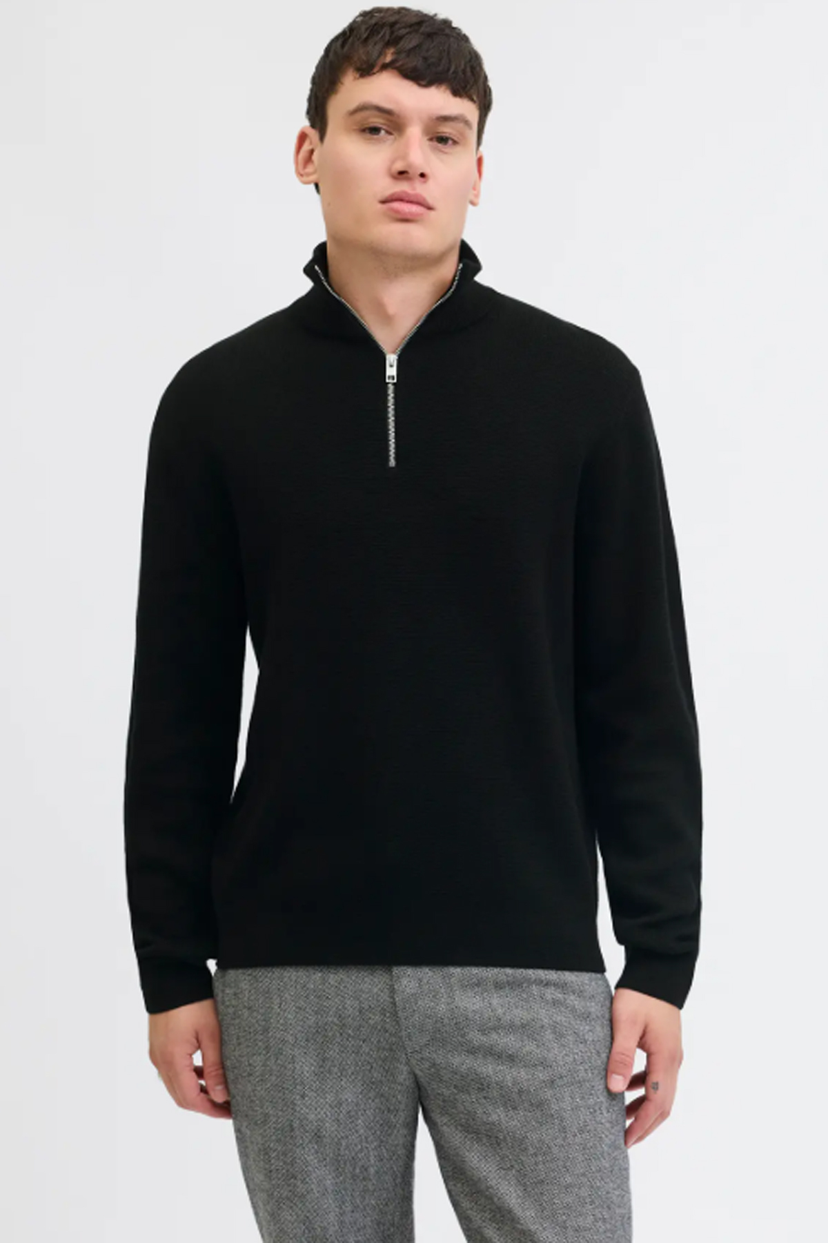 سویشرت مشکی مردانه JPRBLAMILANO STITCH جک اند جونز سویشرت Jack & Jones