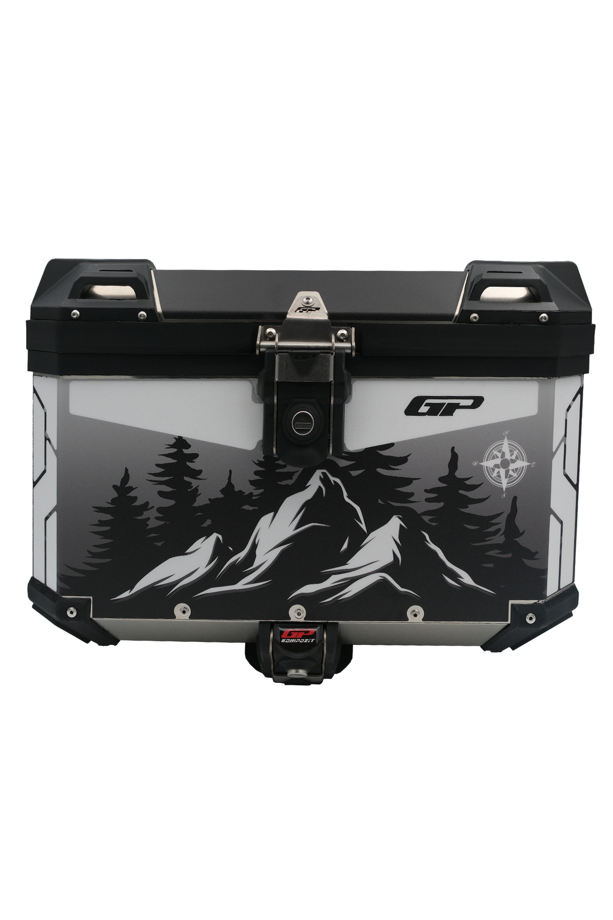美品 giant contend1 室内保管 GP KOMPOZİT DSN05 Universal 57 lt Desenli Alüminyum Motosiklet