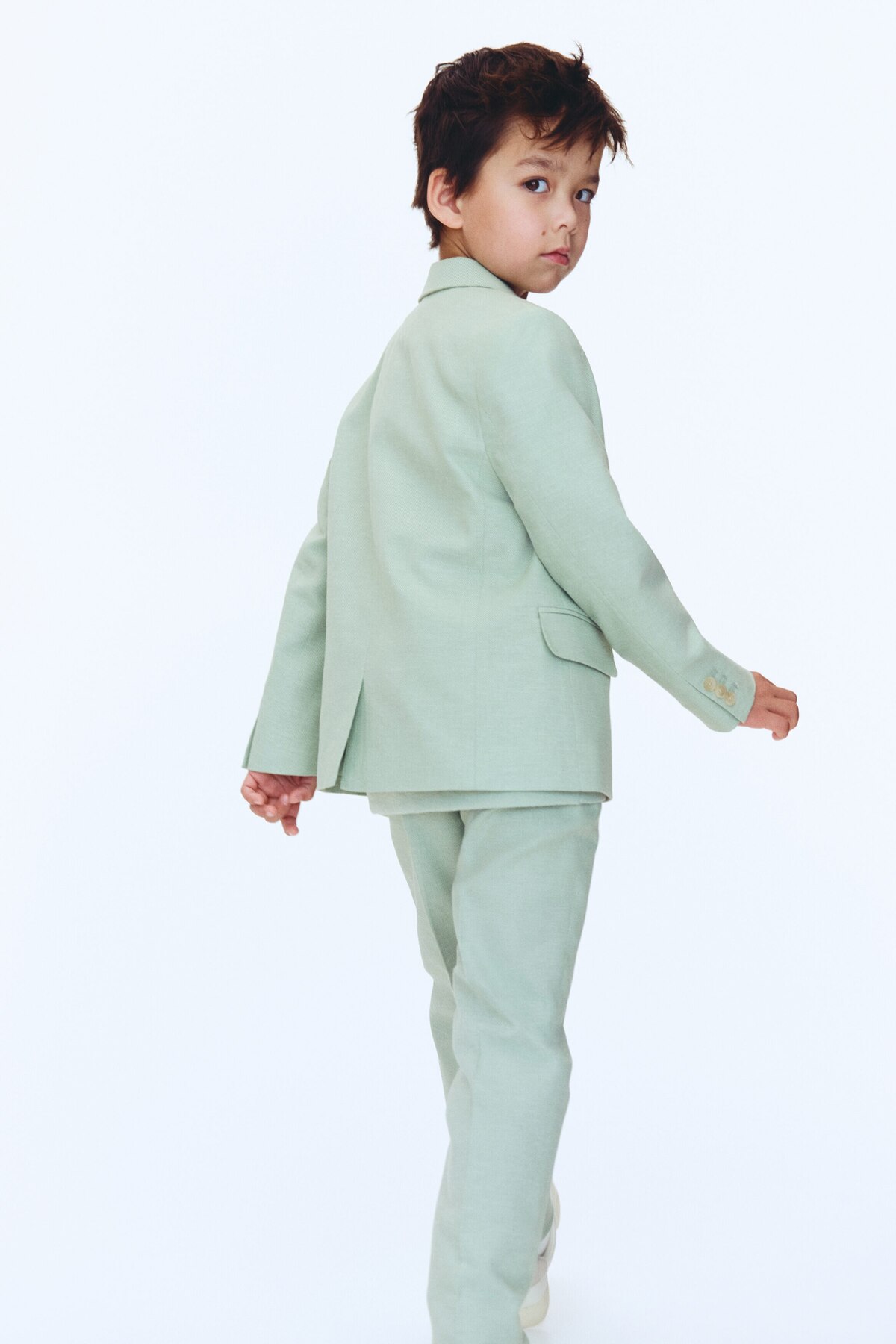 H&M Önü Tek Sıra Düğmeli Ceket fotoğrafı 5 (önizleme)