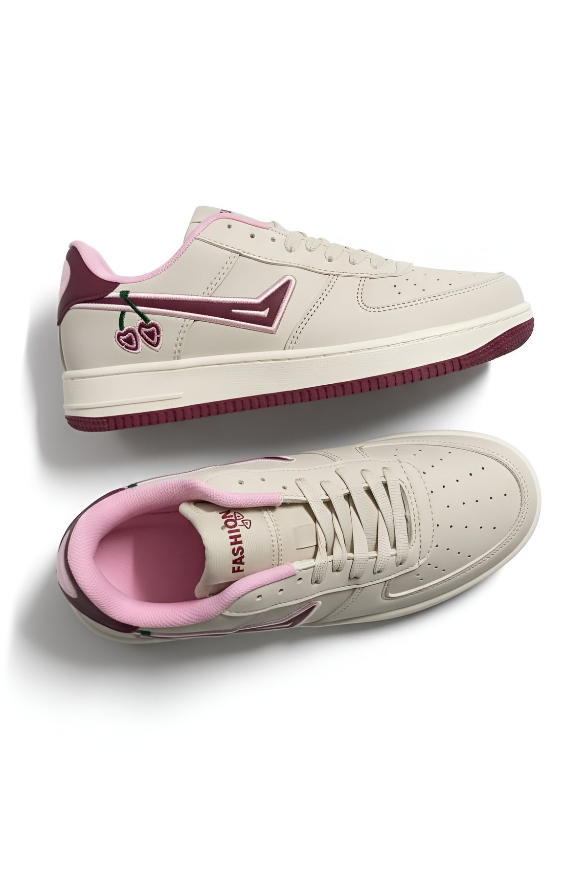 McDark Bej Bordo Bej Sneaker Ayakkabı fotoğrafı 3 (önizleme)