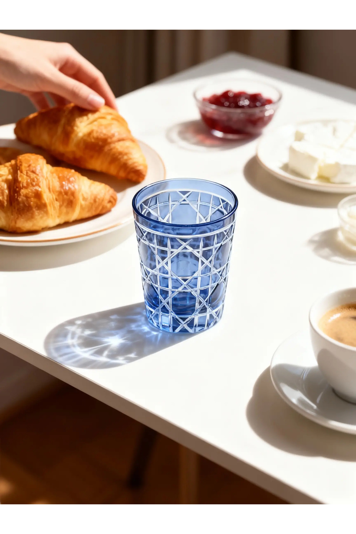 Margerie Gloria Crystal Glass Water Glass 275cc | Coffee Side & Daily Table Glass