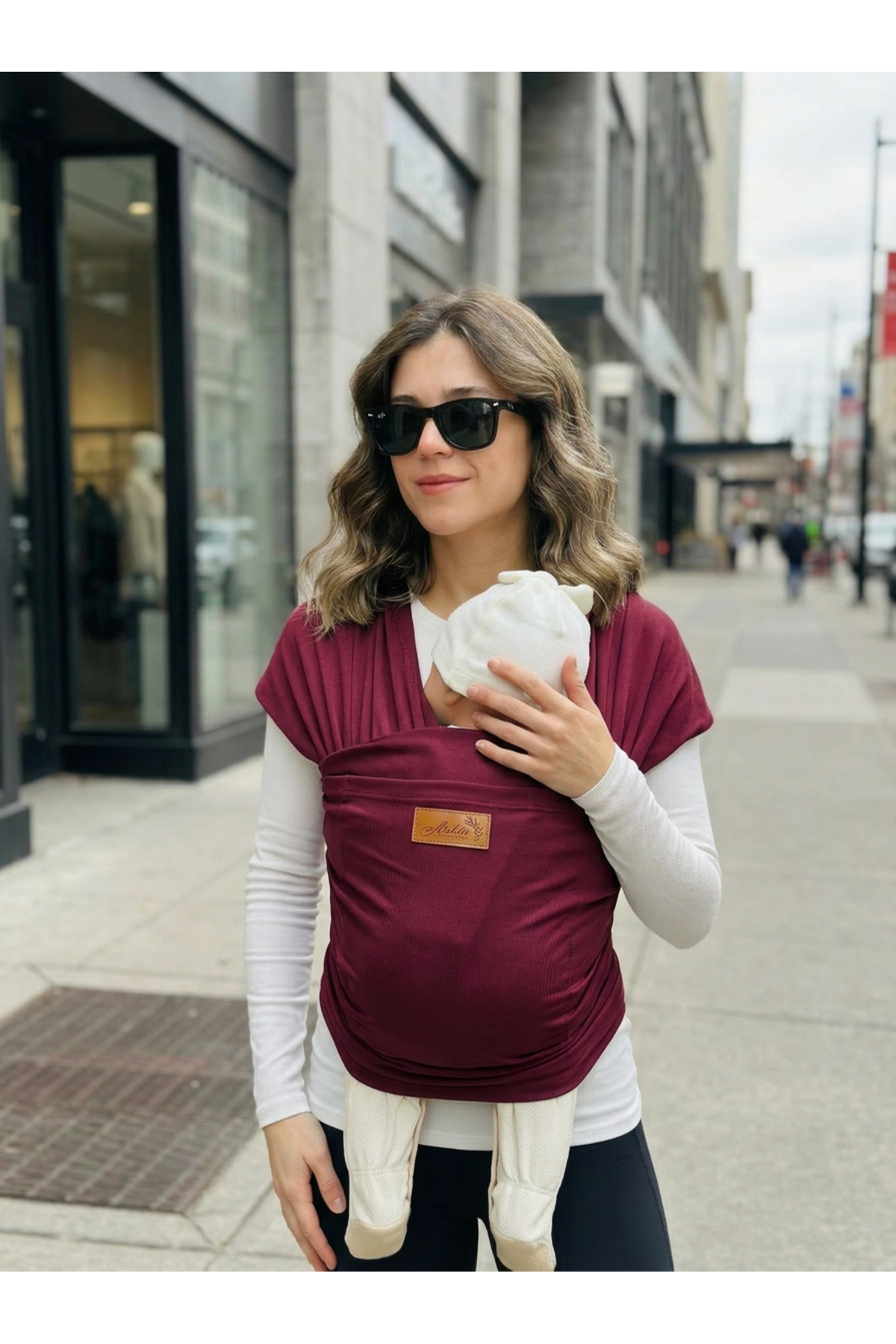 kubbe Yeni Nesil Ergonomik Bebek Taşıma Şalı - Ön Cepli Taşıma Torbalı Esnek Sling - İnce Ve Hafif fotoğrafı 6 (önizleme)